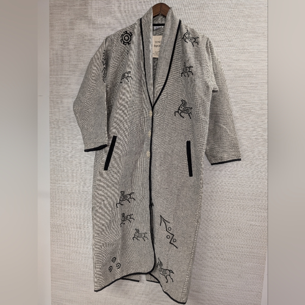 Venus Imports 100% Cotton Duster Jacket Sz Small